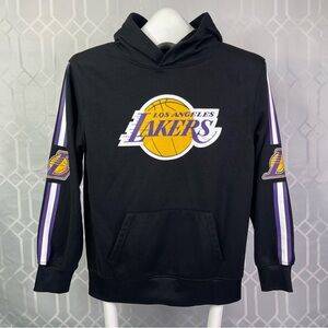 Icer Brands NBA Los Angeles Lakers Striped Sleeve Pullover Hoodie Size L (Boys)